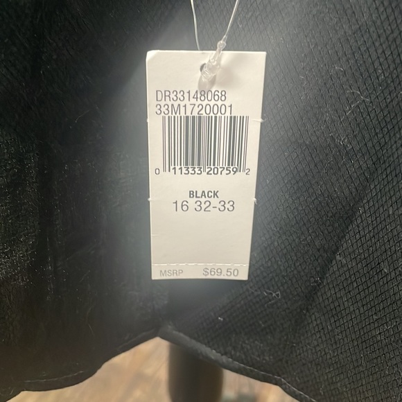 New with tags Calvin Klein black button down shirt large - Picture 2 of 5